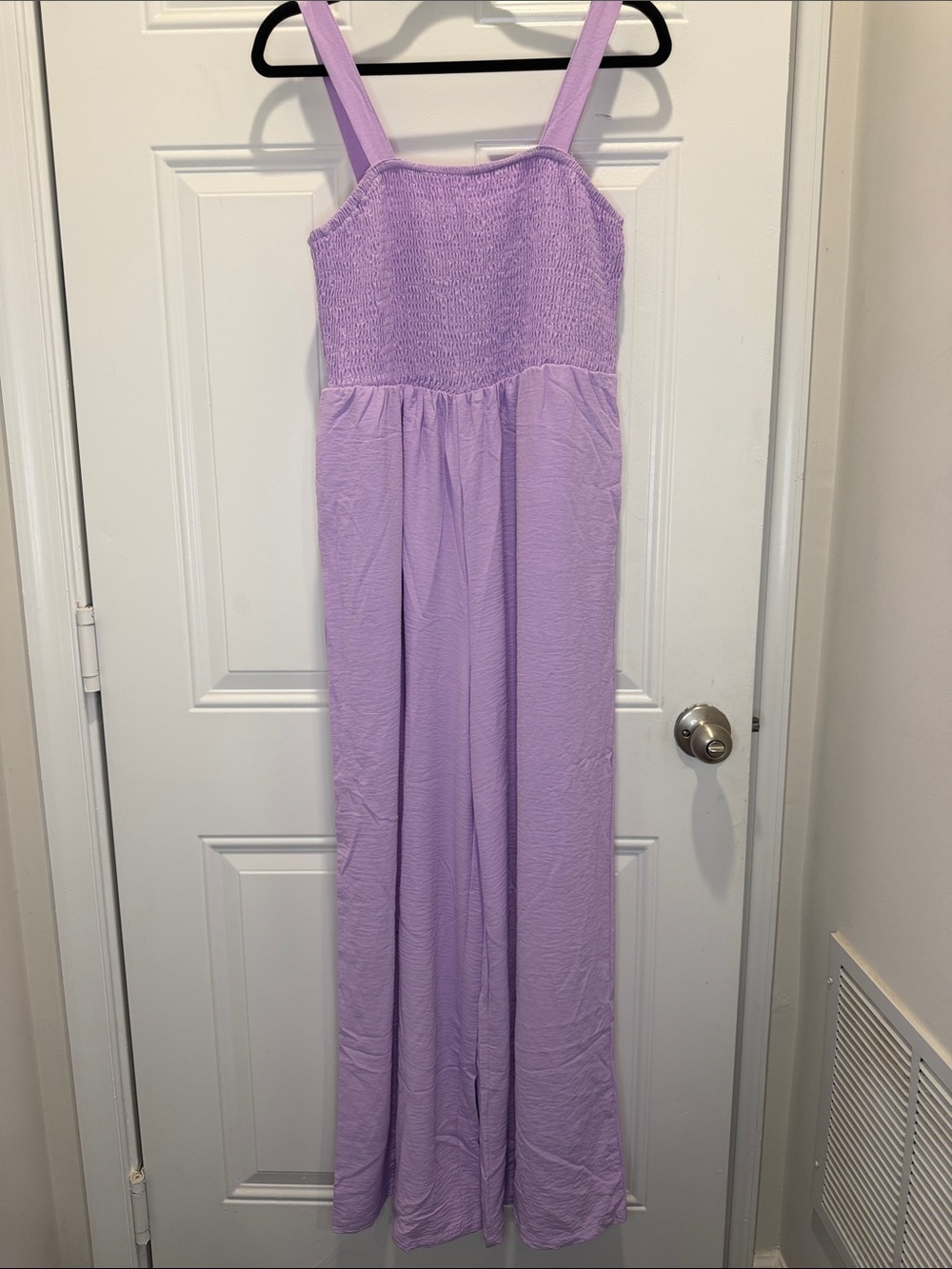 Smocked Lavender Women's Jumpsuit